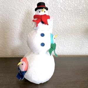 Featherly Friends Bird‎ Snowman Stack 2023 Wondershop Target NWT